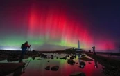 Tormentas solares generan coloridas auroras boreales en zonas inesperadas de EU