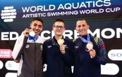 Diego Villalobos gana doble plata individual en Copa Mundial de Natación Artística
