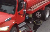 Pipa de agua atropella y mata a dos motociclistas en la carretera México-Cuernavaca