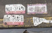Estas son las placas de auto halladas tras las inundaciones en la CDMX