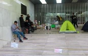 Trabajadores del Poder Judicial de CDMX instalan plantón
