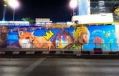 El grafiti, ¡YA!, ilustración de gran formato