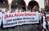 “IMSS-Bienestar, fracaso nacional”, gritan trabajadores de Salud de Puebla; denuncian colapso