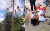 Cinco Voladores de Papantla caen de más de 10 metros tras colapso de estructura (Videos)
