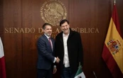 Fernández Noroña se reúne con el embajador de España y de China