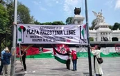 “La Puerta de la Resistencia y la Vida”: Instalan antimonumento por Palestina frente a SRE