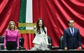 Kenia López rinde protesta como presidenta de San Lázaro: “Me comprometo a no quitar el micrófono”