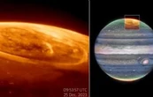 Telescopio Webb capta las brillantes auroras de Júpiter