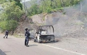 Cinco policías son emboscados y calcinados en una patrulla en Chiapas