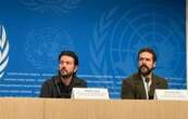 Diego Luna y Santiago Maza rinden homenaje en la ONU a periodistas mexicanos