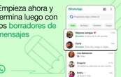 WhatsApp despliega los borradores de mensajes a nivel global