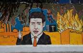 Borran mural que criticaba a Samuel García y Colosio en el centro de Monterrey