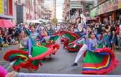 Con un fuerte dispositivo de seguridad Evelyn Salgado encabezó el tradicional paseo del Pendón