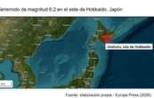 Terremoto de magnitud 6.2 sacude la isla japonesa de Hokkaido; descartan riesgo de tsunami