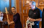 Sheinbaum recibe a directivos y jugadores de las Grandes Ligas