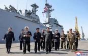 Kim Jong Un supervisa pruebas de misiles desde un destructor naval norcoreano