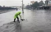 Lluvias colapsan calzada Ignacio Zaragoza; afectan servicios de Metro y Cablebús