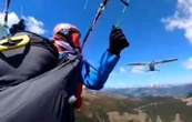 Avioneta golpea a paracaidista en pleno vuelo sobre los Alpes austriacos (Video)