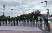 Marcha la CNTE por Calzada de Tlalpan rumbo al Estadio Ciudad de México previo al Mundial