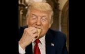 Trump come tacos con Sheinbaum y baila en México y China en su nuevo video con IA