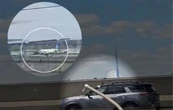 VIDEO muestra impacto de avión con camión de panadería durante aterrizaje en Newark