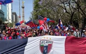 Les guste o no les guste: el Atlante cumple 110 y lo festeja en el Ángel de la Independencia (Videos)