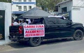 Pobladores presionan con plantón para exigir conclusión de obra carretera en Tlaquiltenango