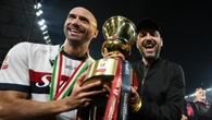Bologna in festa dopo la conquista della Coppa Italia. QS apre: "Diavolo in castigo"