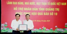 Thường trực Ban Bí thư Trần Cẩm Tú thăm, chia sẻ khó khăn với tỉnh Quảng Trị sau bão số 10