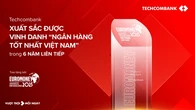 Techcombank lần thứ 6 được Euromoney vinh danh Ngân hàng tốt nhất Việt Nam