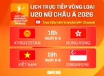 Lịch trực tiếp vòng loại U20 nữ châu Á 2026: Việt Nam - Singapore