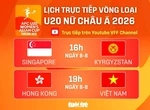 Lịch trực tiếp vòng loại U20 nữ châu Á 2026: Việt Nam quyết đấu Hong Kong