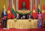 Việt Nam và Lithuania ký văn kiện hợp tác về năng lượng, tài chính, nông nghiệp