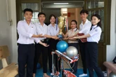 Những học sinh 'quê lúa' và ước muốn sáng tạo robot giúp nông dân