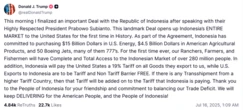 Tin tức thế giới 16-7: Mỹ áp thuế 19% với Indonesia; Ông Trump nhắc Ukraine 'đừng tấn công Matxcơva'