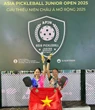 Jolie Lam lần đầu vô địch giải Pickleball Junior châu Á