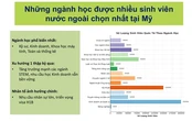 Những ngành học được du học sinh chọn nhiều nhất tại Mỹ, Anh, Úc, Canada