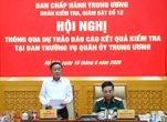 Thông qua dự thảo Báo cáo kết quả kiểm tra đối với Ban Thường vụ Quân ủy Trung ương
