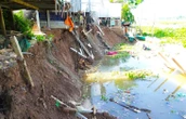 Sạt lở bờ sông ở An Giang đe dọa trực tiếp đến đời sống người dân
