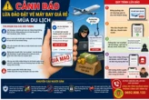 Thủ đoạn lừa đảo đặt vé máy bay giá rẻ mùa du lịch