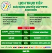 Lịch trực tiếp Giải bóng chuyền Cúp VTV9 - Bình Điền ngày 17-5