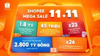 Hơn 45 triệu sản phẩm được bán qua livestream và video tại Shopee 11-11