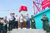 Điểm mốc cơ sở A6 trên đảo Hòn Hải đã được tôn tạo khang trang