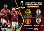 Lịch trực tiếp bán kết lượt về Europa League: Chờ Man United và Tottenham vào chung kết