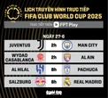 Lịch trực tiếp FIFA Club World Cup 2025: Juventus đấu Man City, Salzburg gặp Real Madrid