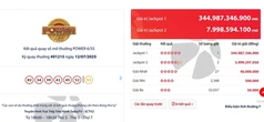Tối nay, một khách hàng Vietlott đã trúng số tiền kỉ lục: hơn 344,9 tỉ đồng