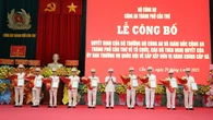 Công an TP Cần Thơ công bố các quyết định về tổ chức cán bộ và công an cấp xã sau sáp nhập