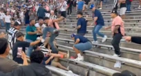 Cổ động viên PSG đạp thẳng vào người cổ động viên Botafogo