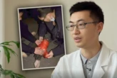 Bác sĩ cứu cụ bà gặp nạn trên đường bằng vợt cầu lông và túi nhựa