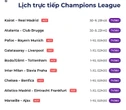 Lịch trực tiếp Champions League: Mourinho tái ngộ Chelsea